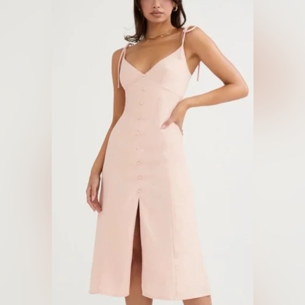 House of CB Cornelia Blush midi sundress